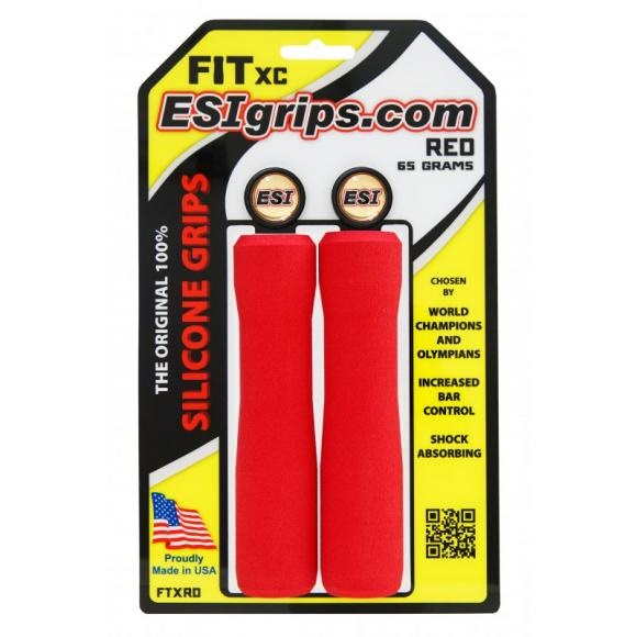 ESI GRIPS - gripy FIT XC 34 mm červená