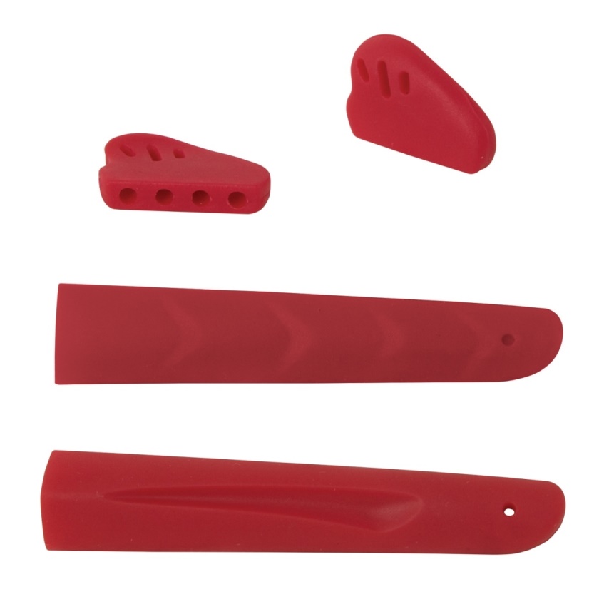 FORCE - nosníky a gumičky nožičiek MAX samostatné, červené