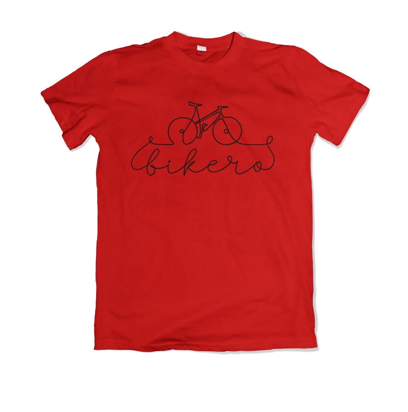 BIKERO - tričko dámske sign červené
