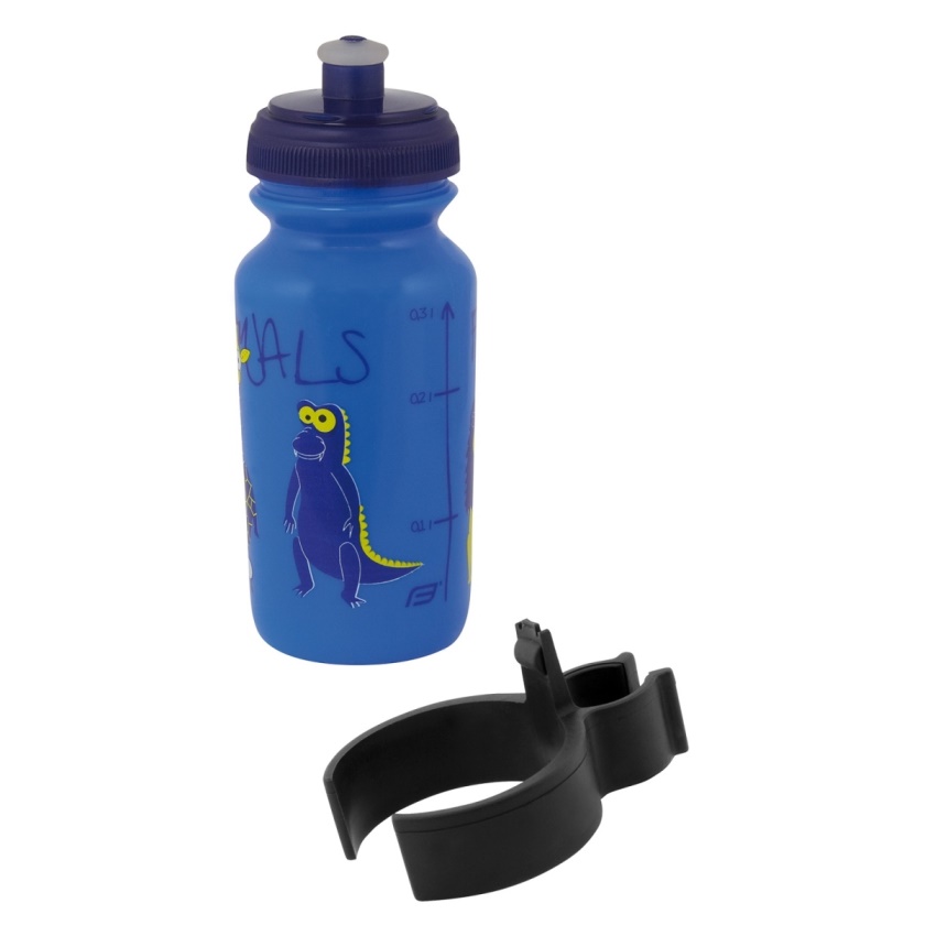FORCE - fľaša detská ZOO s držiakom 0,3 l, modrá