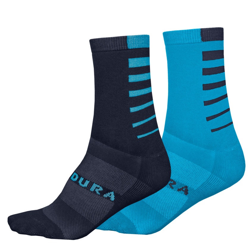 ENDURA - CoolMax® Stripe ponožky 2 páry electric blue