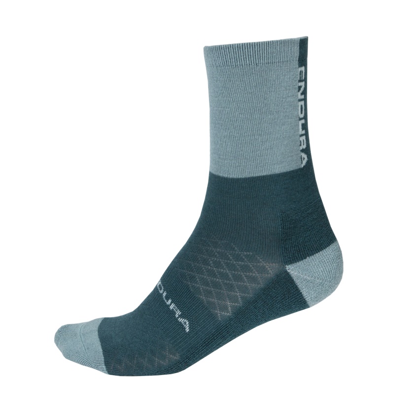 ENDURA - zimné ponožky BaaBaa II modrozelená
