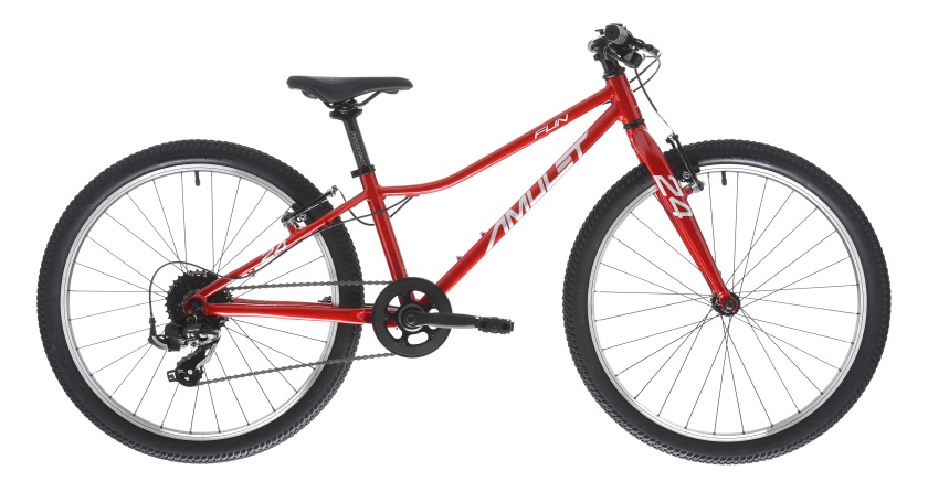 AMULET - detský bicykel 24 Fun SH červená 2024