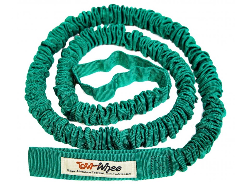 TOMWHEE - odpružené ťažné lano pre dospelých - zelená