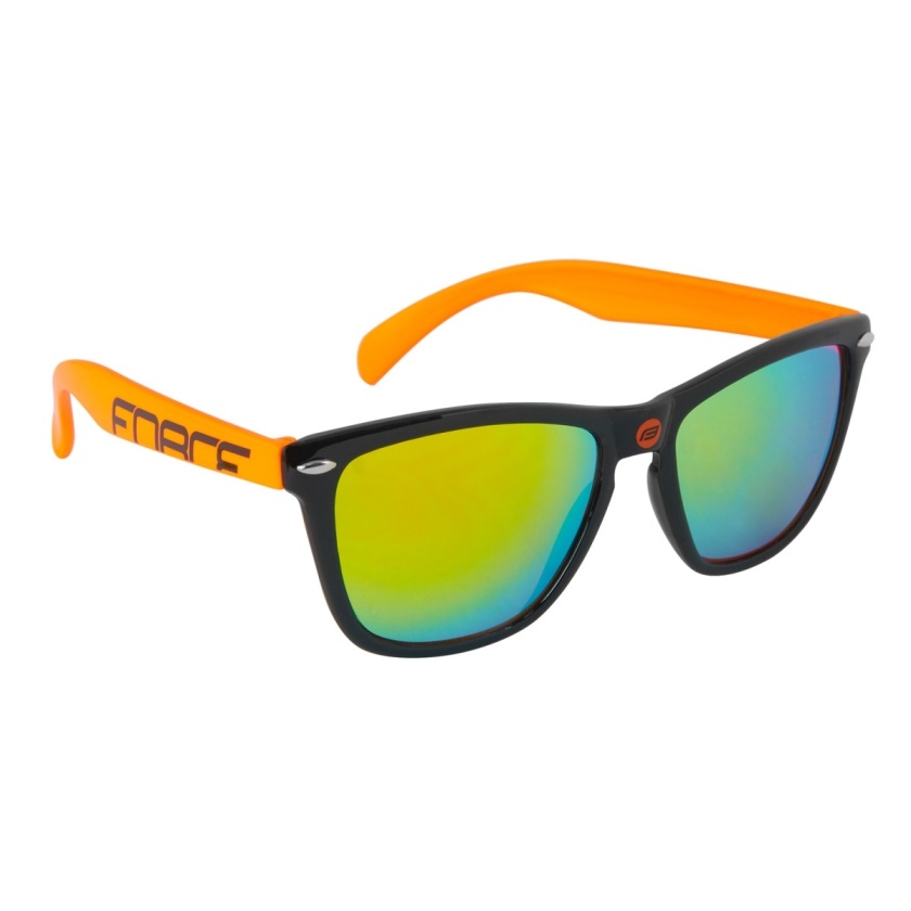 FORCE - okuliare FREE čierno-oranžové, oranž. laser skla