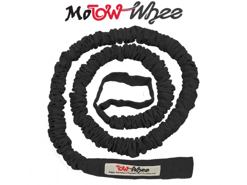 TOMWHEE - odpružené ťažné lano e-bike/moto - čierna