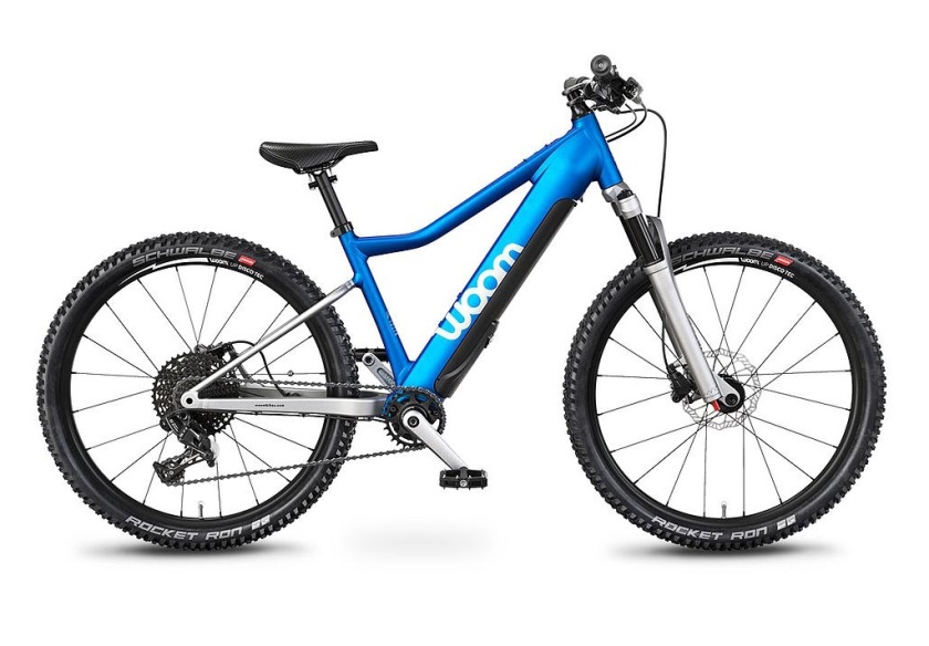 Testovací bicykel - WOOM - detský elektrobicykel WOOM 5 UP modrá 2021