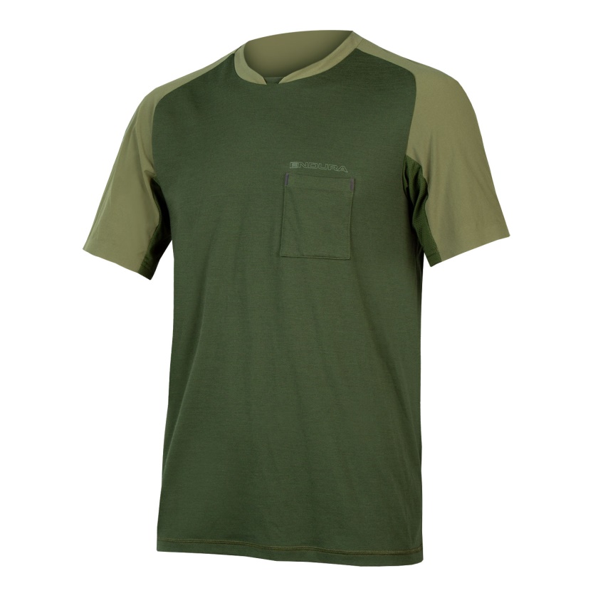 ENDURA - tričko GV500 FOYLE TECH olivovo zelená