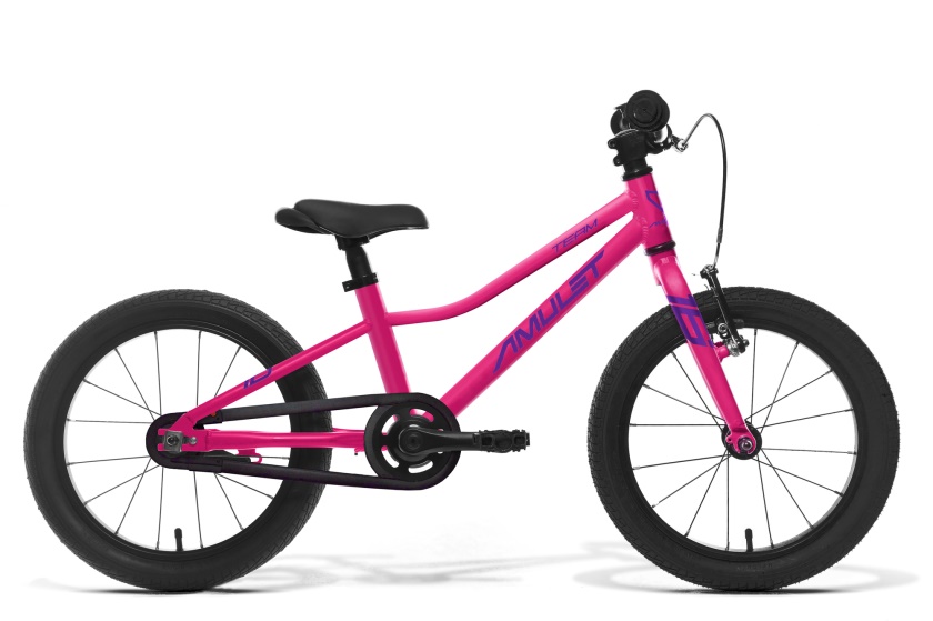 AMULET - detský bicykel 16 Team ružová 2024