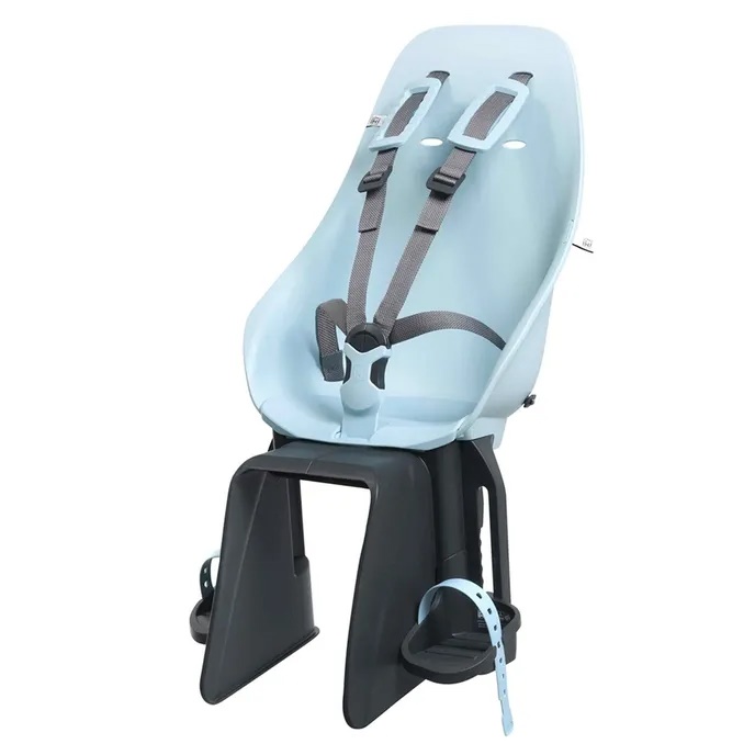 URBAN IKI - zadná sedačka na bicykel s adaptérom na nosič mentolová modrá