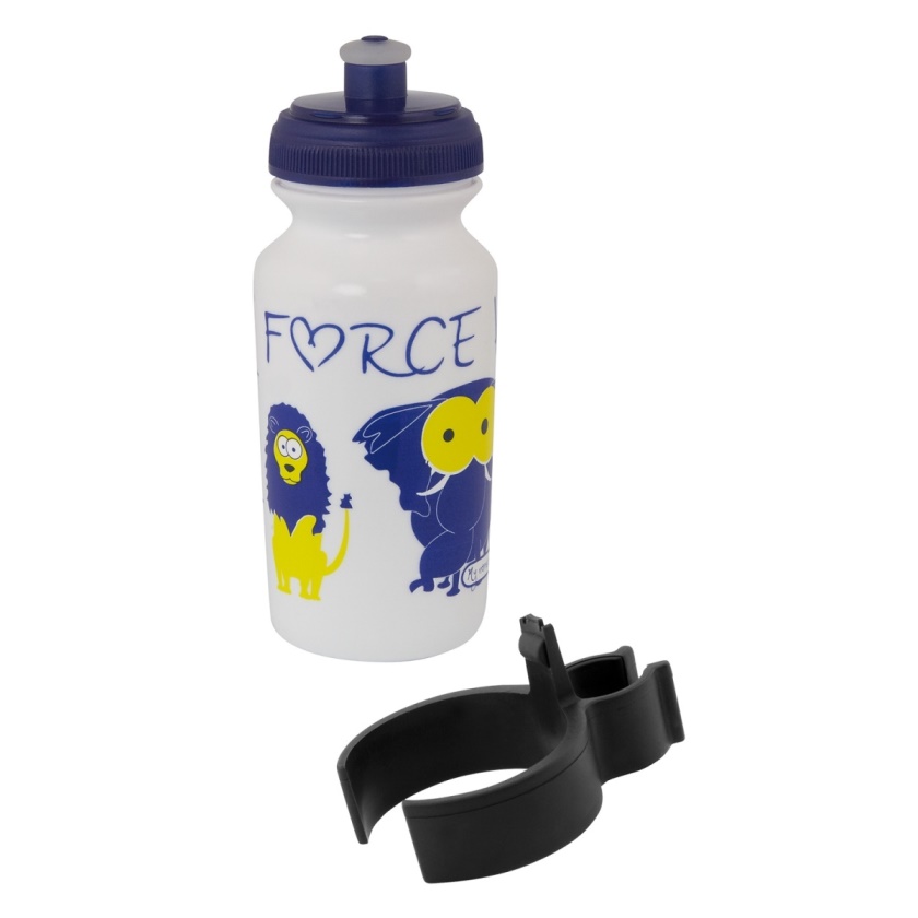 FORCE - fľaša detská ZOO s držiakom 0,3 l, biela