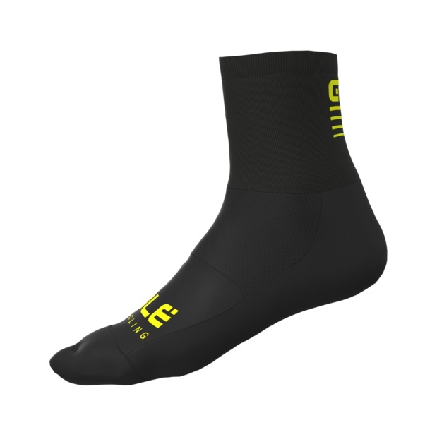 ALÉ - ponožky ACCESSORI STRADA 2.0 čierna-reflexná žltá