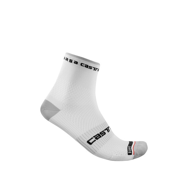 CASTELLI - ponožky Rosso Corsa Pro 9 biela