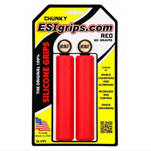ESI GRIPS - gripy CHUNKY CLASSIC 32 mm červené