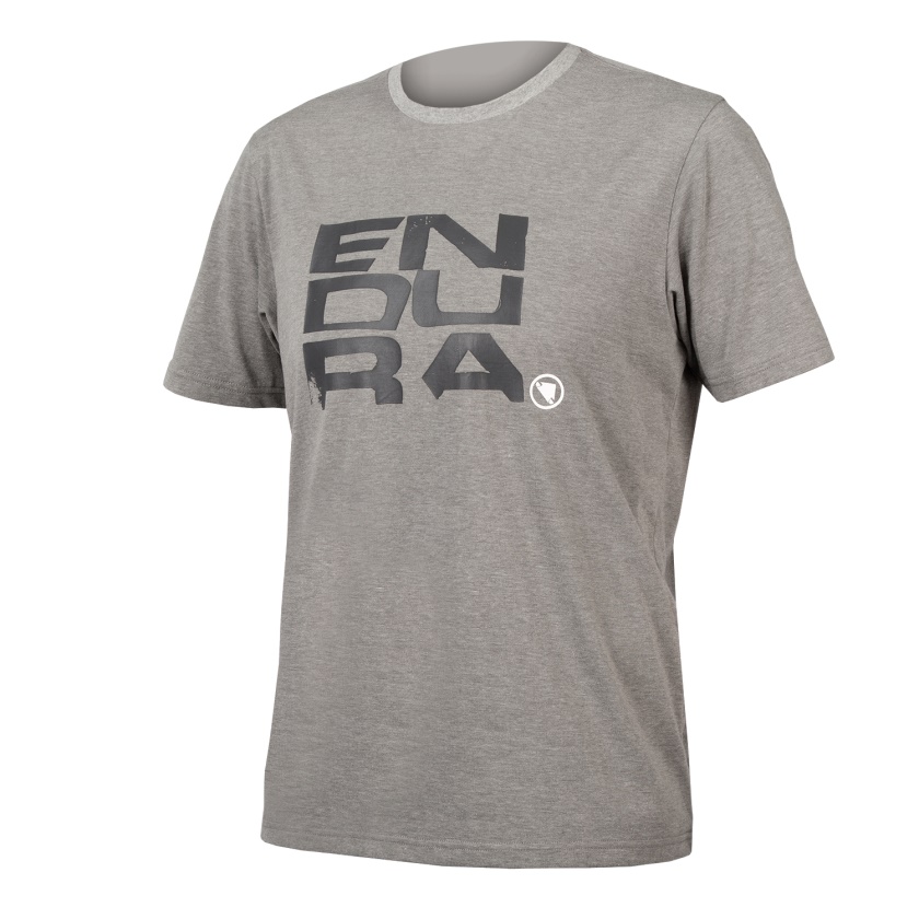 ENDURA - tričko ONE CLAN ORGANIC STACKED šedá