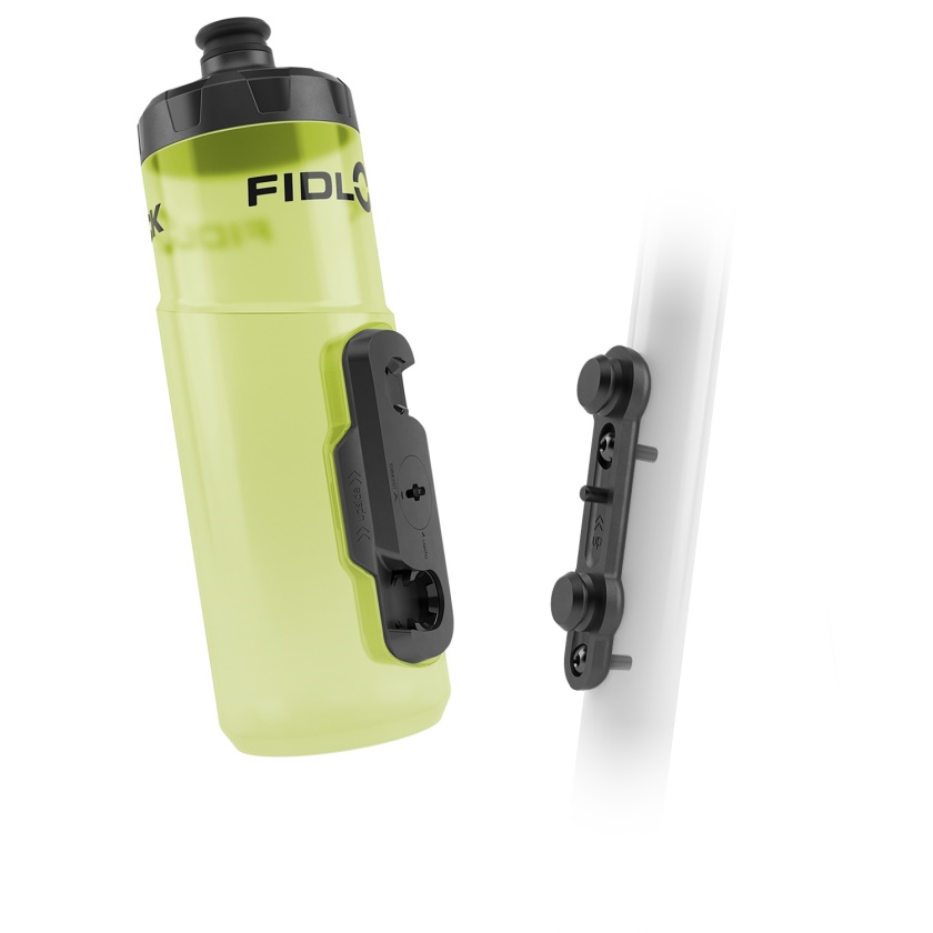 FIDLOCK - set fľaše s držiakom BOTTLE TWIST 600ml Fluorescent