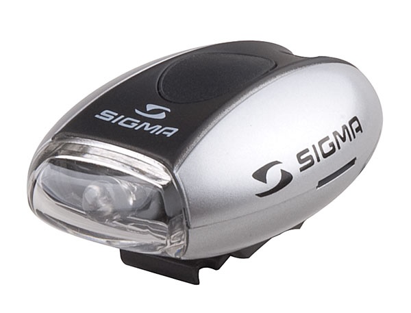 SIGMA - zadné svetlo MICRO strieborná / zadné svetlo LED-červená