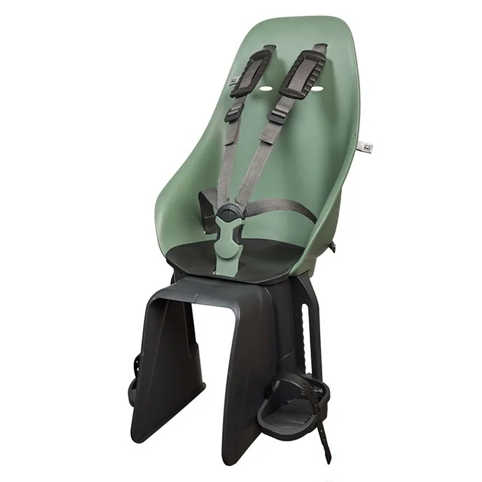 URBAN IKI - zadná sedačka na bicykel s adaptérom na nosič zelená/čierna