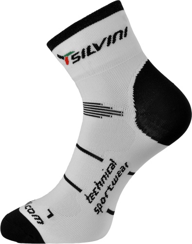 SILVINI - cyklistické ponožky ORATO biele