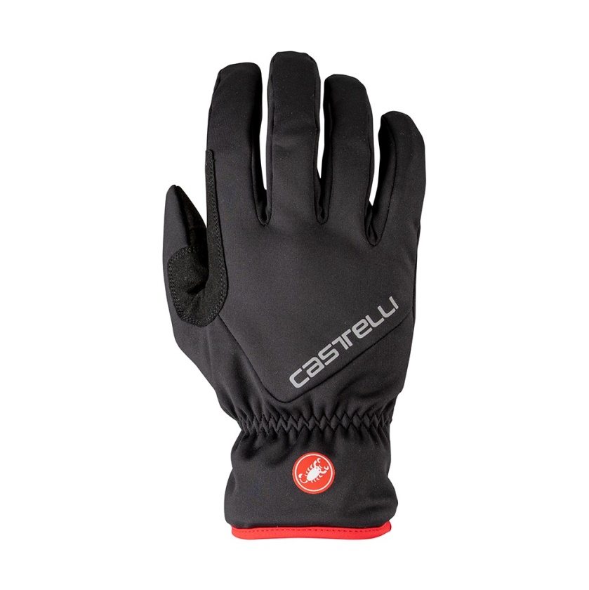CASTELLI - vetruodolné rukavice Entrata Thermal black